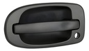 MANIJA EXTERIOR CV VENTURE 97-05/UPLANDER 05-09  OD SILHOUETTE 97-05  PT MONTANA 99-09/TRANS SPORT 97-05  BK TERRAZA 05-08  SN RELAY 05-07  CON HOYO PARA LLAVE CORRUGADA NEGRA PLASTICO HUSHAN Izquierdo  Puerta corrediza 