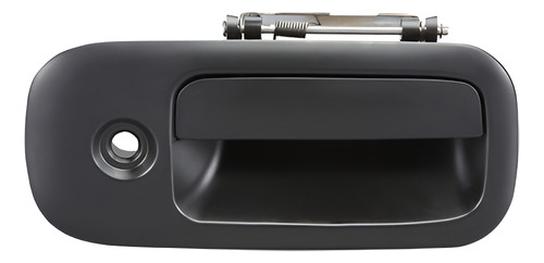 MANIJA EXTERIOR CV EXPRESS VAN  GM SAVANA 96-09  CON HOYO PARA LLAVE LISA NEGRA PLASTICO HUSHAN Derecho Delantera  