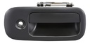 MANIJA EXTERIOR CV EXPRESS VAN  GM SAVANA 96-09  CON HOYO PARA LLAVE LISA NEGRA PLASTICO HUSHAN Derecho Delantera  