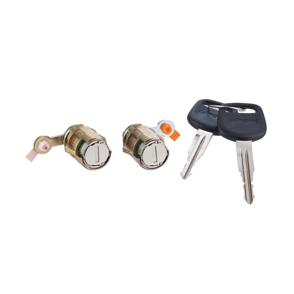 CILINDRO PARA PUERTA TY COROLLA 88-92  CV GEO PRIZM 89-91  HN DUTRO 99-10  JUEGO METAL CROMO TIPO ORIGINAL    