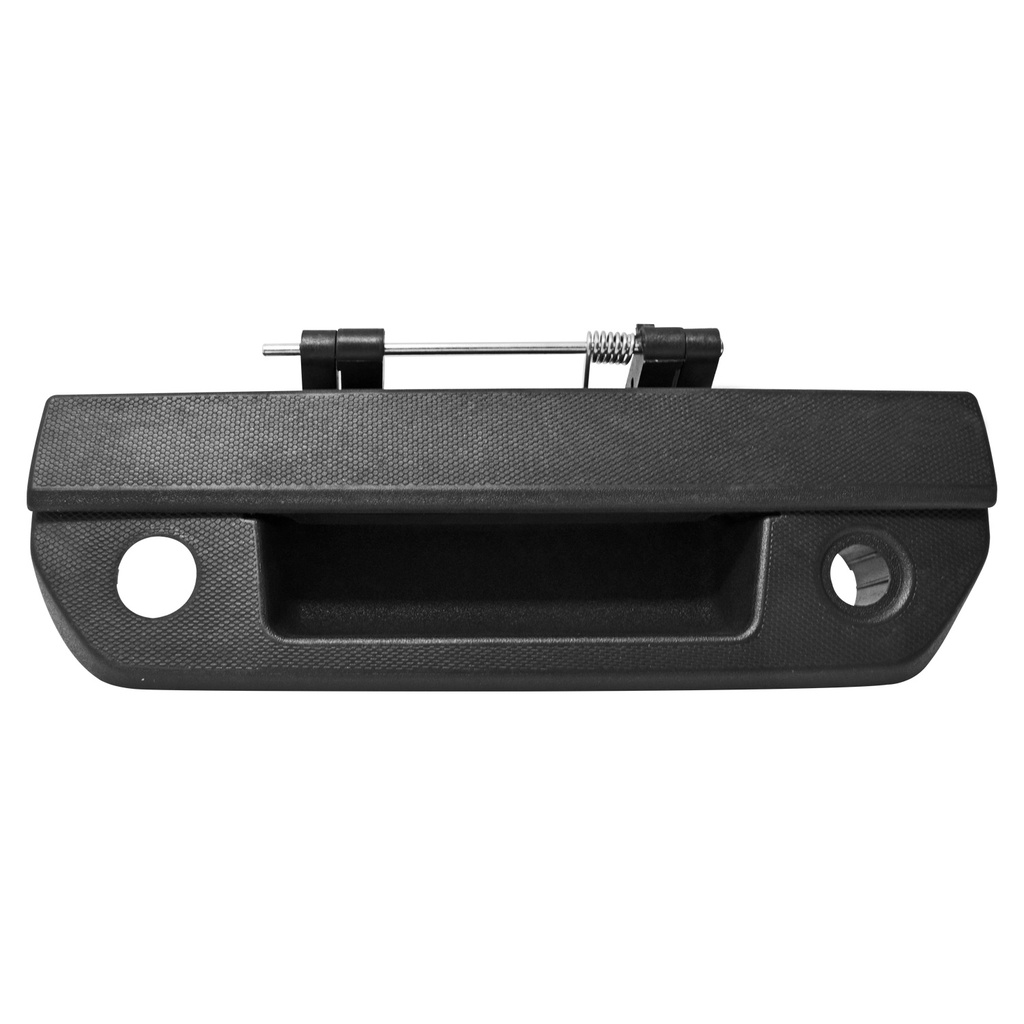 MANIJA DE TAPA CV SILVERADO 19-21  CON HOYO PARA LLAVE / CON HOYO PARA CAMARA CORRUGADA NEGRA PLASTICO HUSHAN    