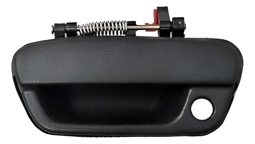 MANIJA EXTERIOR CV SPARK 11-17/BEAT HATCHBACK/SEDAN 17-20  CON HOYO PARA LLAVE LISA PARA PINTAR NEGRA PLASTICO HUSHAN Izquierdo Delantera  