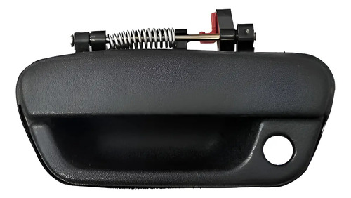 MANIJA EXTERIOR CV SPARK 11-17/BEAT HATCHBACK/SEDAN 17-20  CON HOYO PARA LLAVE LISA PARA PINTAR NEGRA PLASTICO HUSHAN Izquierdo Delantera  
