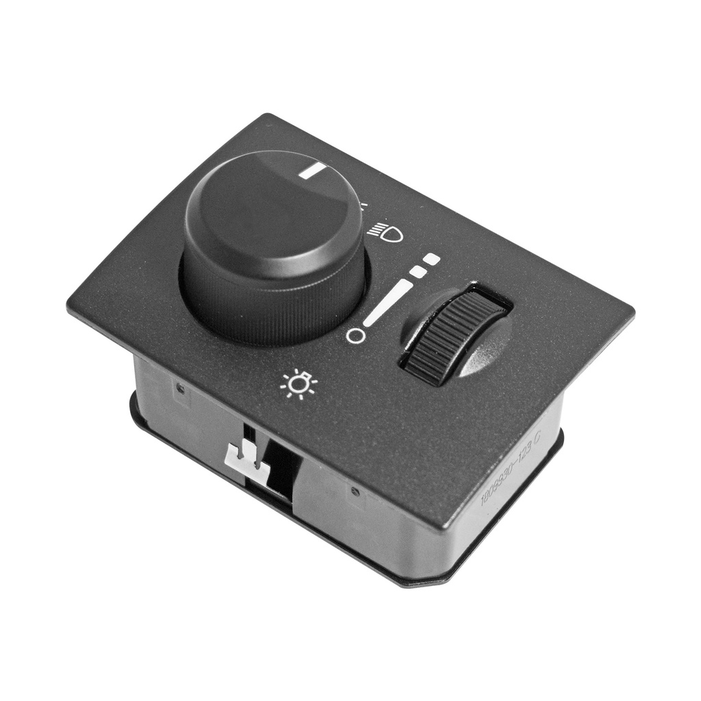 INTERRUPTOR LUZ DE FARO DG CHARGER 06-10/CHALLENGER 08-10/MAGNUM 05-08  CR 300C/300 05-10  6 PINS CUADRO CON REGULADOR NEGRO SIN FARO NIEBLA 12VCC CUB    