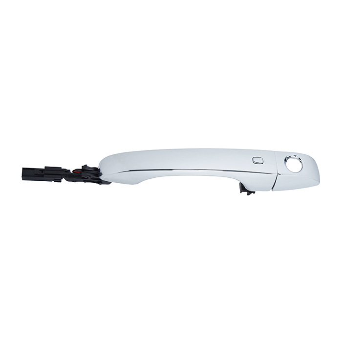 MANIJA EXTERIOR CR 300C 11-16  DG JOURNEY 11-18  CON HOYO PARA LLAVE CON SENSOR CROMADA PLASTICO HUSHAN Izquierdo Delantera  