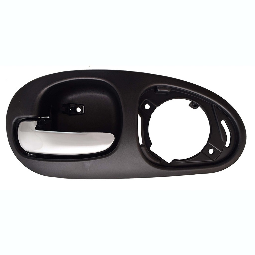 MANIJA INTERIOR CR 300M 99-04/CONCORDE 98-04  CON HOYO PARA BOCINA NEGRA/CROMO PLASTICO HUSHAN Izquierdo Trasera  