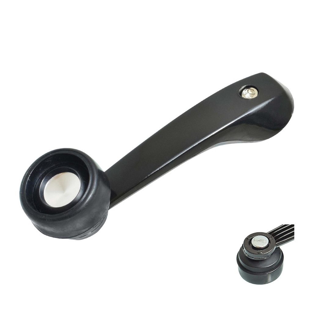 MANIJA DE ELEVAR DG CARAVAN 84-90/DART 83-88/ARIES 81-89  CR ASPEN 79-80/VOYAGER/TOWN & COUNTRY 84-90/NEW YORKER 80-88/LEBARON 81-89/CORDOBA 79-83  PL VOLARE 79-80  PERILLA NEGRA/ALUMINIO ZINC NEGRO REMACHE DE METAL HUSHAN    