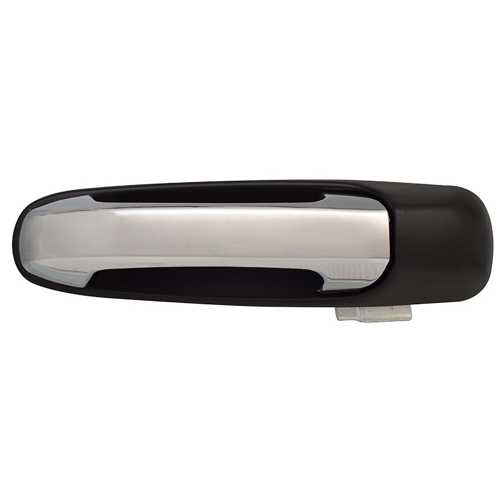 MANIJA EXTERIOR CR ASPEN 07-10  SIN HOYO PARA LLAVE LISA PARA PINTAR NEGRA/CROMO PLASTICO HUSHAN Derecho Delantera  