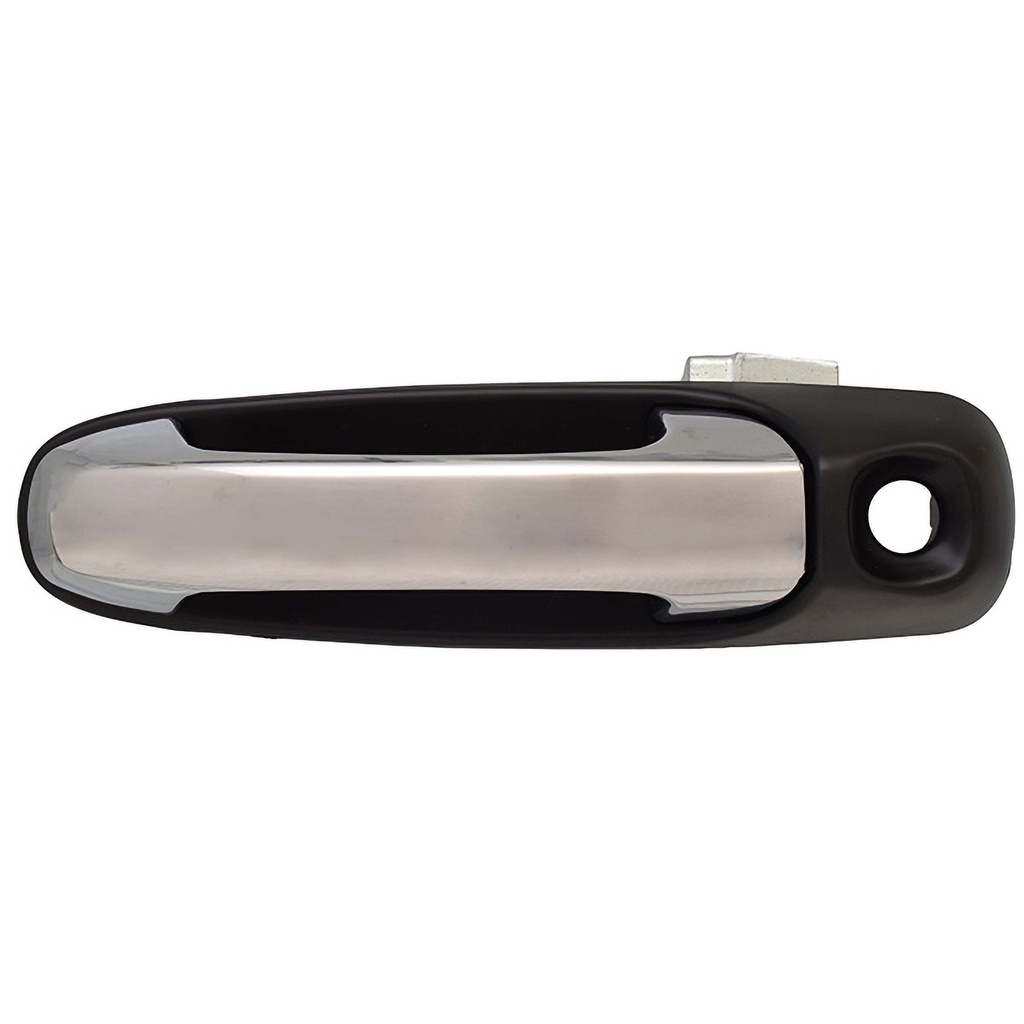 MANIJA EXTERIOR CR ASPEN 07-10  CON HOYO PARA LLAVE LISA PARA PINTAR NEGRA/CROMO PLASTICO HUSHAN Izquierdo Delantera  
