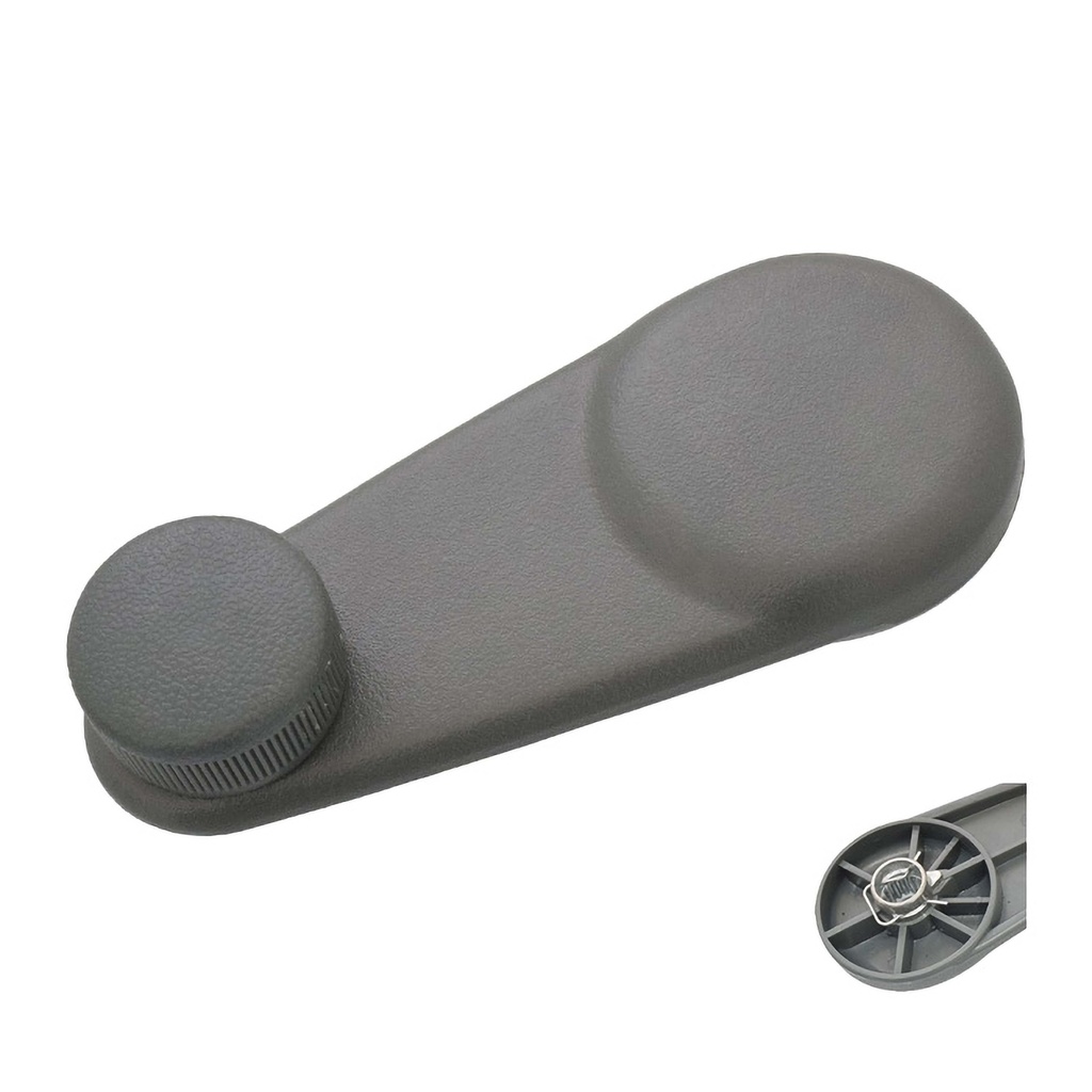 MANIJA DE ELEVAR CV GEO METRO 95-01  SZ SWIFT 89-01  BASE DE ZINC PERILLA GRIS PLASTICO GRIS HUSHAN    
