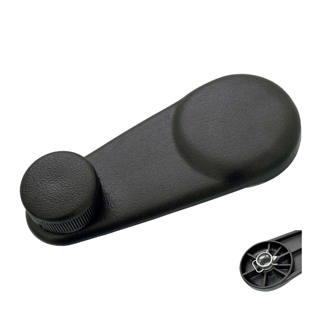 MANIJA DE ELEVAR CV GEO METRO 95-01  SZ SWIFT 89-01  BASE DE ZINC PERILLA NEGRA PLASTICO NEGRO HUSHAN    