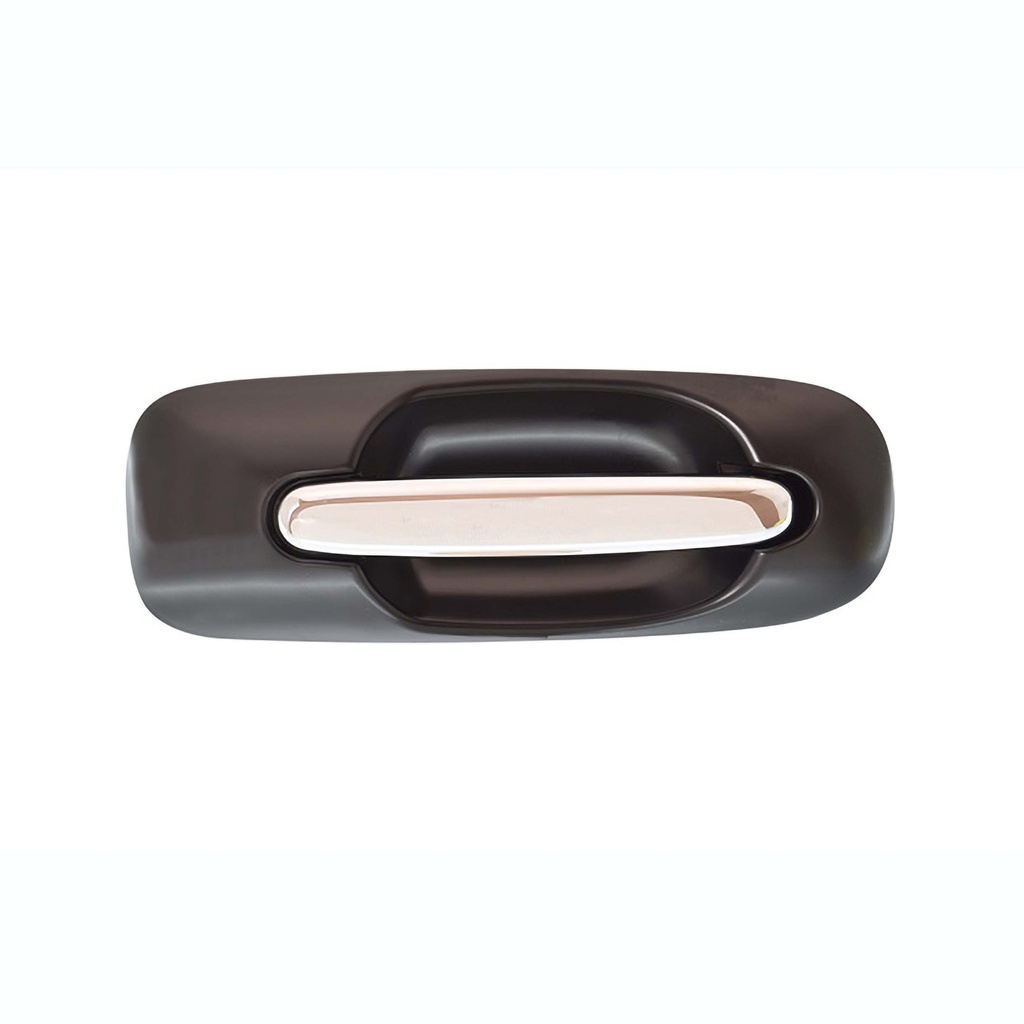 MANIJA EXTERIOR CR VOYAGER/TOWN & COUNTRY  DG CARAVAN 01-07  SIN HOYO PARA LLAVE LISA PARA PINTAR NEGRA/CROMO PLASTICO HUSHAN Derecho  Puerta corrediza 