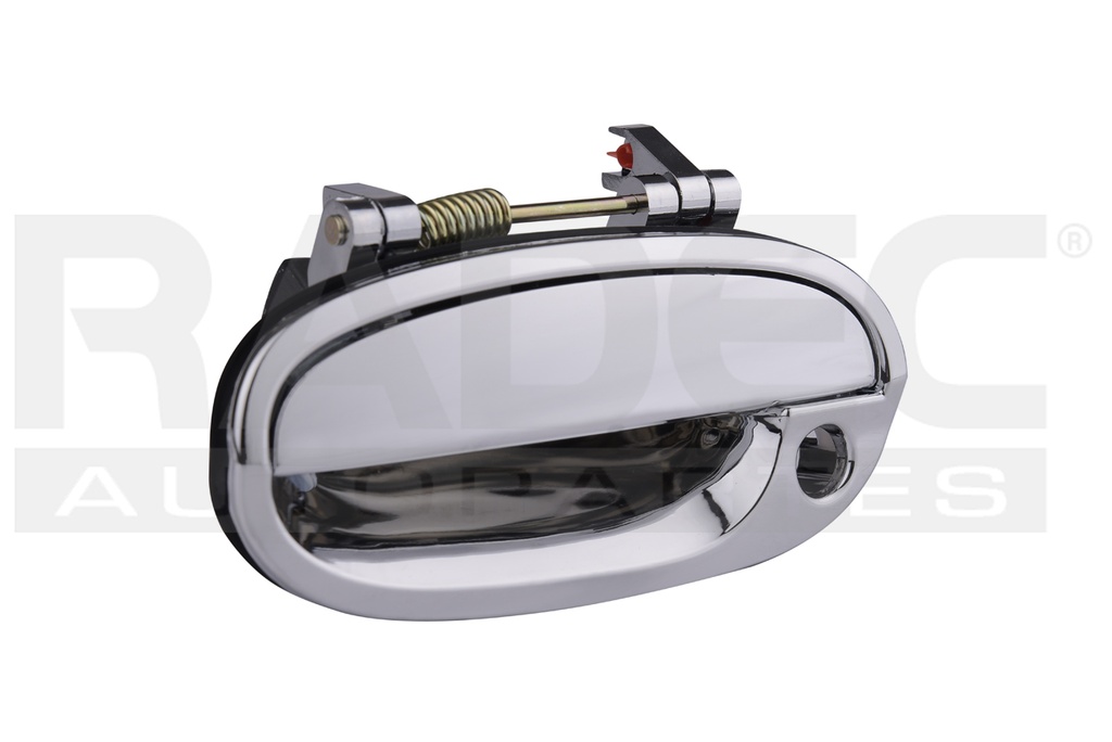 MANIJA EXTERIOR CV MATIZ DELANTERA 06-15 5 PUERTAS CROMADA CON HOYO PARA LLAVE PLASTICO TW IZQ