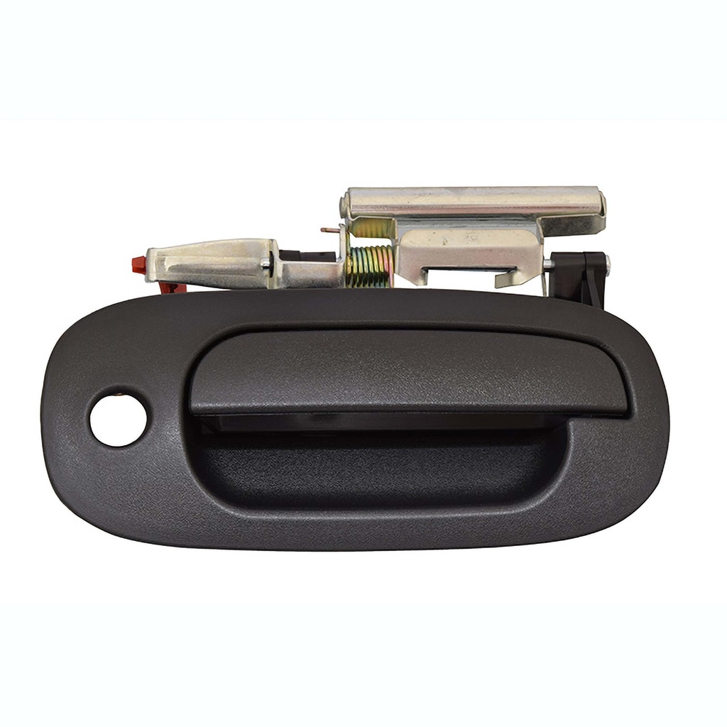MANIJA EXTERIOR DG DAKOTA 02-04/DURANGO 02-03  CON HOYO PARA LLAVE CORRUGADA NEGRA PLASTICO HUSHAN Derecho Delantera  
