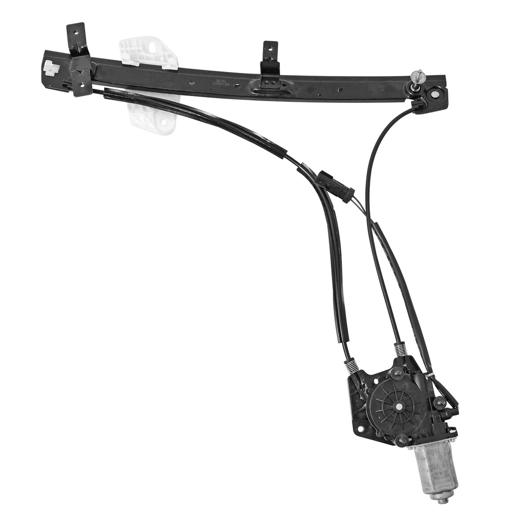 ELEVADOR DE CRISTAL DG NEON 03-05  ELECTRICO 2 PINS CON MOTOR ENCHUFE NEGRO HUSHAN Derecho Delantera  