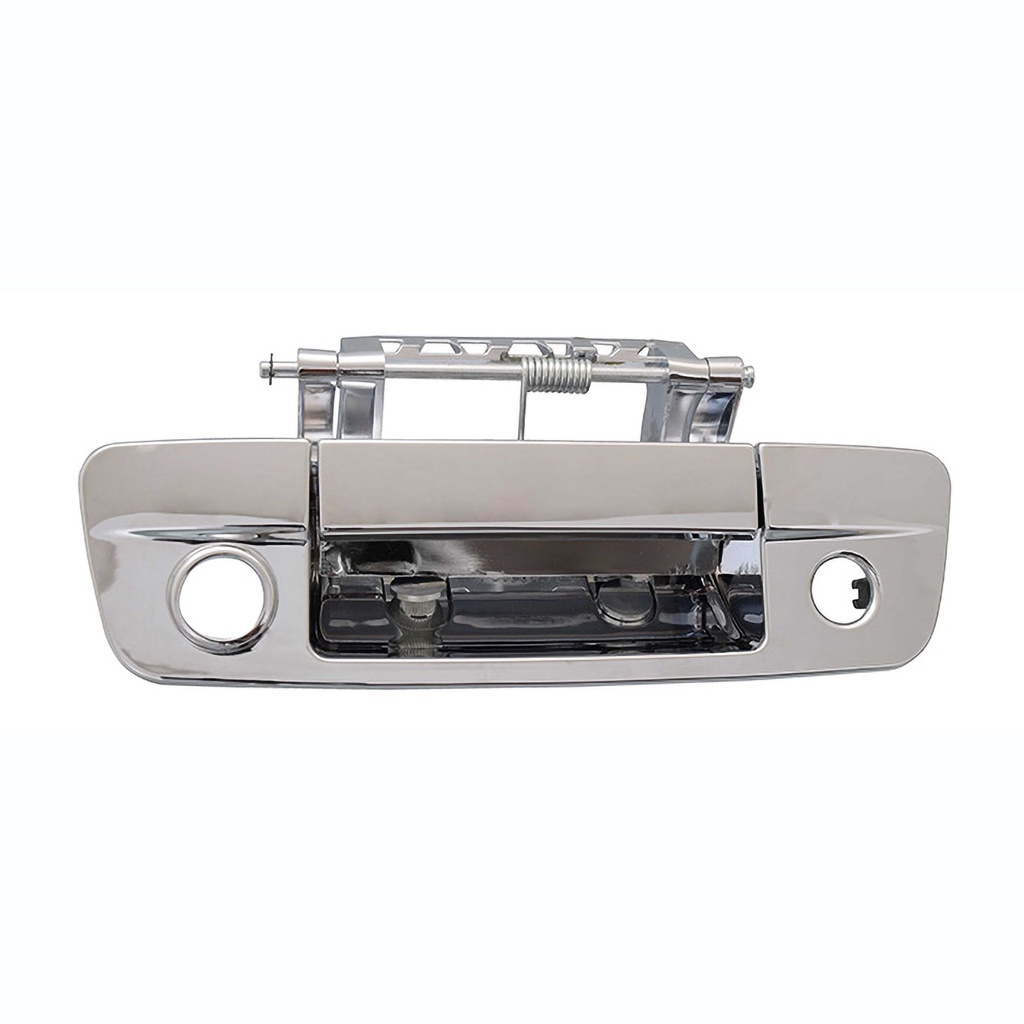 MANIJA DE TAPA DG RAM 1500/2500 09-12  CON HOYOS PARA LLAVE Y CAMARA CROMO PLASTICO HUSHAN    