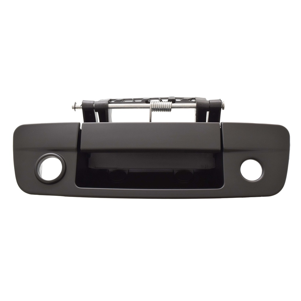 MANIJA DE TAPA DG RAM 1500/2500 09-12  CON HOYOS PARA LLAVE Y CAMARA LISA NEGRA PLASTICO HUSHAN    