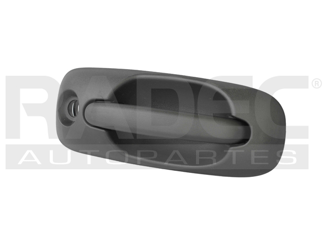 MANIJA EXTERIOR CR VOYAGER/TOWN & COUNTRY  DG CARAVAN 01-07  CON HOYO PARA LLAVE CORRUGADA NEGRA PLASTICO HUSHAN Derecho  Puerta corrediza 