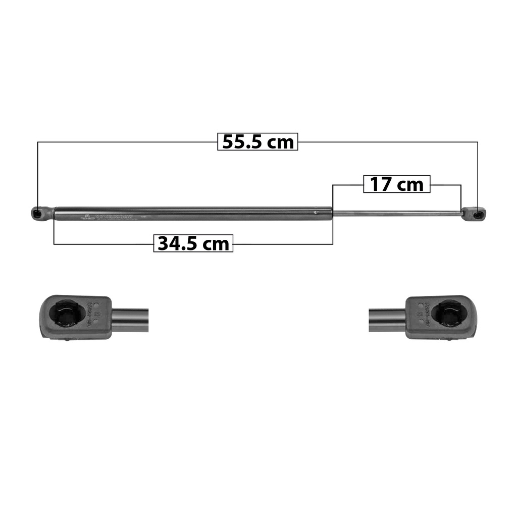 AMORTIGUADOR 5TA PUERTA FT 500L 16-20  55.5 34.5 17 ENTRADA TIPO 1 ENTRADA 2 TIPO 9 640 143.87 65.26 700 157.36 71.38 MANIJAUTO 6722 Derecho/Izquierdo   