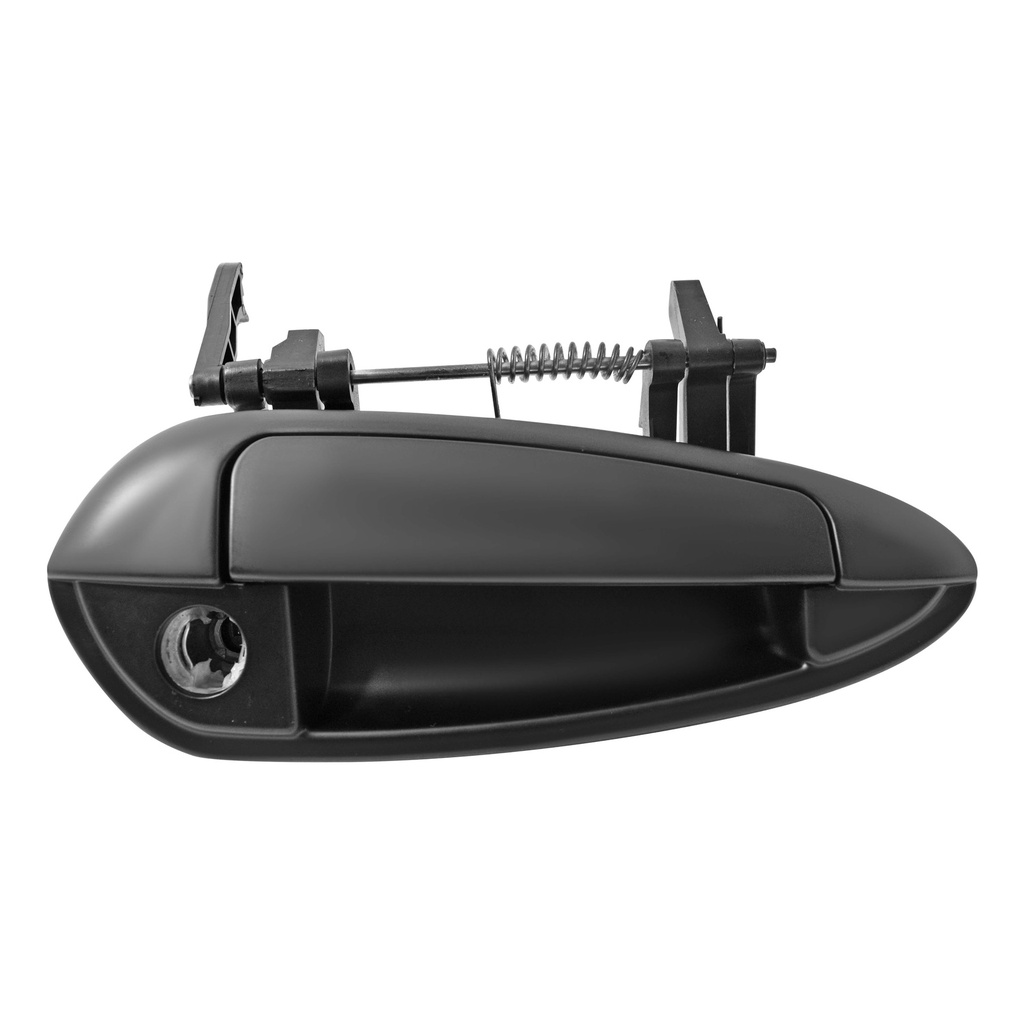 MANIJA EXTERIOR FT GRANDE PUNTO 05-12  CON HOYO PARA LLAVE LISA NEGRA PLASTICO HUSHAN Derecho Delantera  