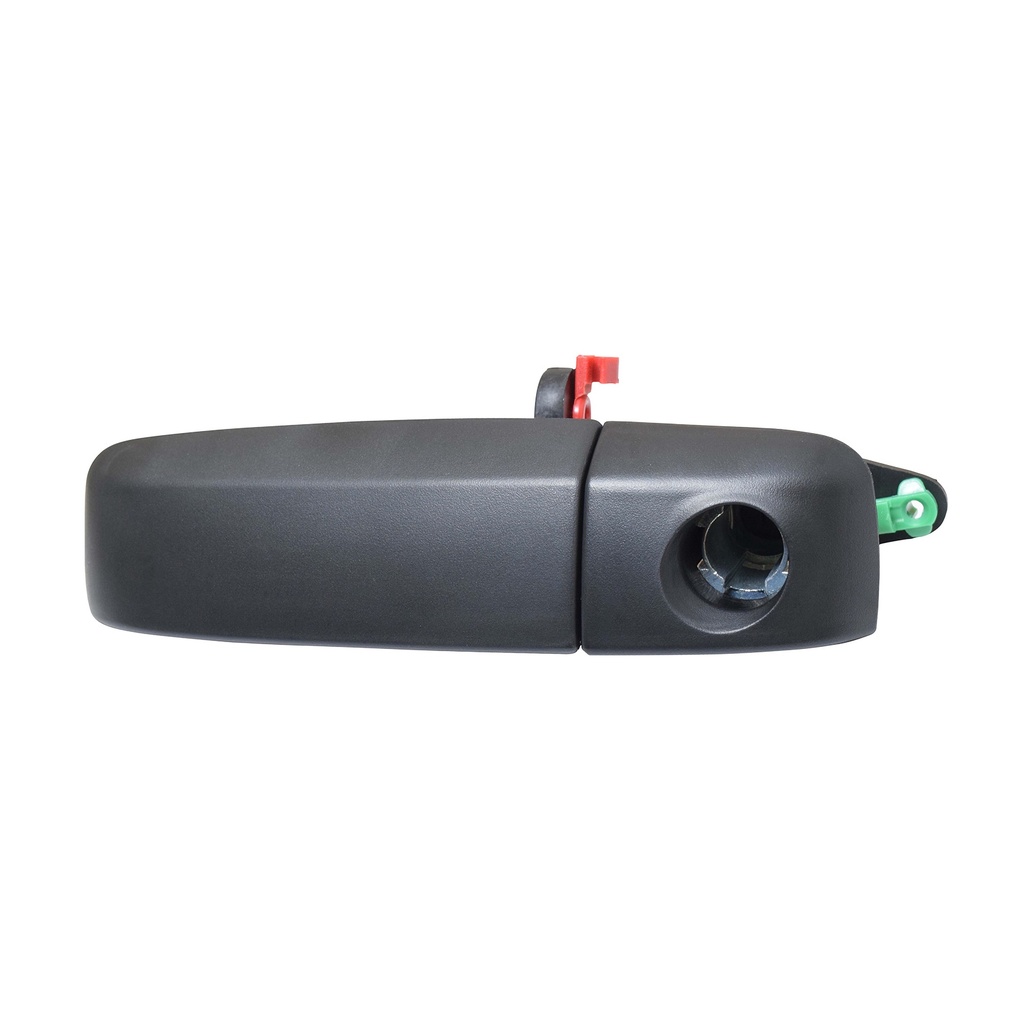 MANIJA EXTERIOR FT PANDA 07-12  CON HOYO PARA LLAVE CORRUGADA NEGRA PLASTICO HUSHAN Izquierdo Delantera  