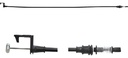CHICOTE CERRADURA FD COURIER 01-12  2 PUERTAS 92 CM HUSHAN Derecho/Izquierdo Delantera  