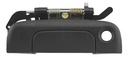 MANIJA EXTERIOR CR VOYAGER/TOWN & COUNTRY  DG CARAVAN 96-00  CON HOYO PARA LLAVE 5TA PUERTA CORRUGADA NEGRO PLASTICO HUSHAN    