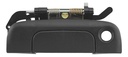 MANIJA EXTERIOR CR VOYAGER/TOWN & COUNTRY  DG CARAVAN 96-00  CON HOYO PARA LLAVE 5TA PUERTA CORRUGADA NEGRO PLASTICO HUSHAN    