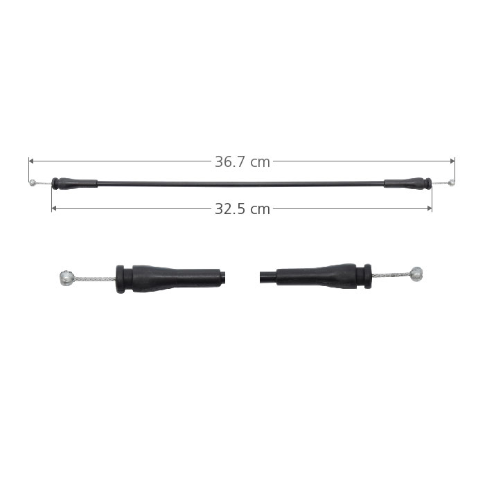 CHICOTE CERRADURA FD ECONOLINE 92-08  36.7CM CORTO Izquierdo Trasera Puerta lateral abatible 