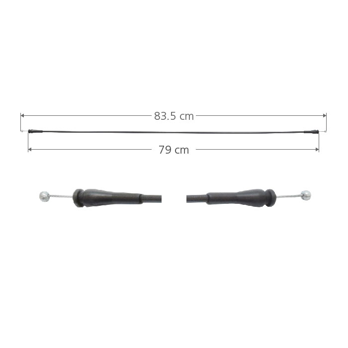 CHICOTE CERRADURA FD ECONOLINE 92-08  83.5CM LARGO HUSHAN Izquierdo Trasera Puerta lateral abatible 