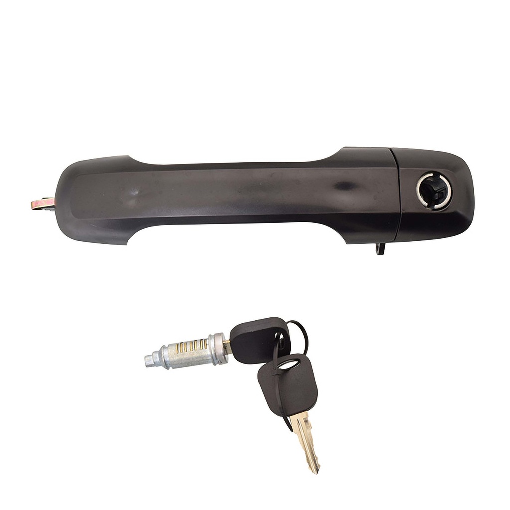 MANIJA EXTERIOR FD FIESTA 03-10/ECOSPORT 04-12/IKON SEDAN 08-12  CON HOYO LISA NEGRA PLASTICO HUSHAN Derecho Delantera  