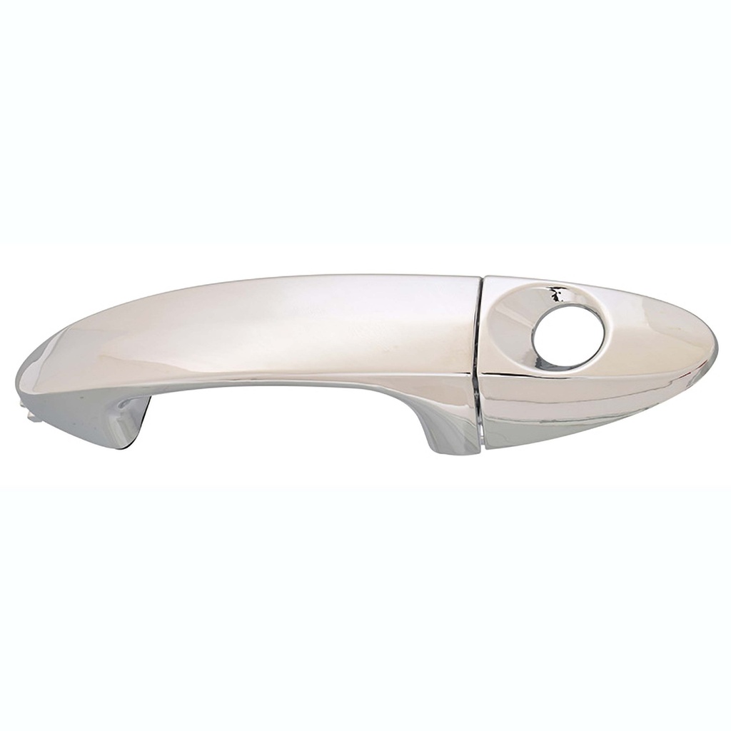 MANIJA EXTERIOR FD ECOSPORT 13-17/FIESTA 11-19  CON HOYO PARA LLAVE CROMADA PLASTICO HUSHAN Izquierdo Delantera  