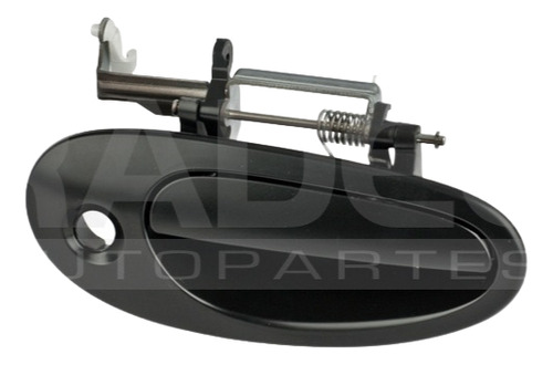 MANIJA EXTERIOR DG INTREPID  CR CONCORDE 98-04/300M 99-04  CON HOYO PARA LLAVE LISA PARA PINTAR NEGRA PLASTICO HUSHAN Derecho Delantera  