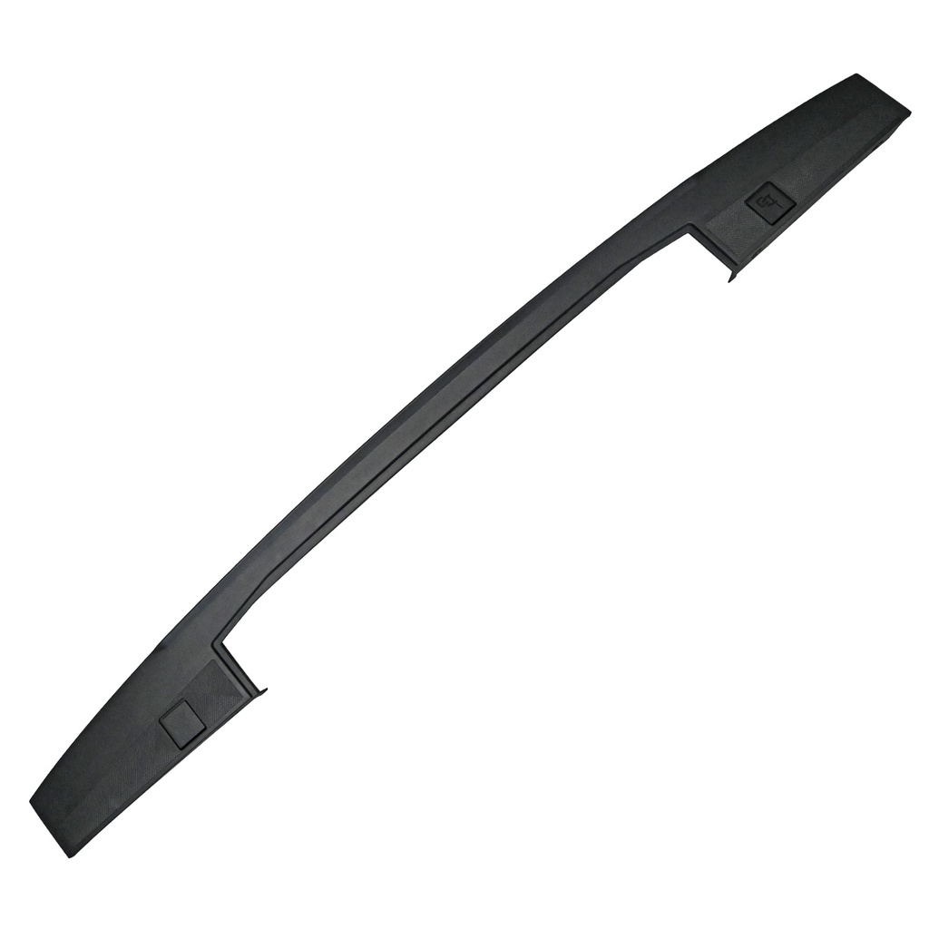 MOLDURA TAPA FD F-150 21-23  CON CORTE PARA ESCALON NEGRA CORRUGADA HUSHAN  Trasera Tapa caja 
