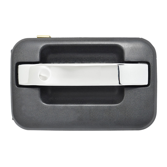 MANIJA EXTERIOR FD F-150/F-250/LOBO 09-14  SIN HOYO PARA LLAVE CORRUGADA NEGRA/CROMO HUSHAN Derecho Delantera/Trasera  