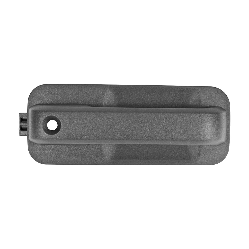 MANIJA EXTERIOR FD F-150/F-250/LOBO 15-20/SUPER DUTY 17-20  CON HOYO PARA LLAVE SIN SENSOR CORRUGADA NEGRA PLASTICO HUSHAN Derecho Delantera  