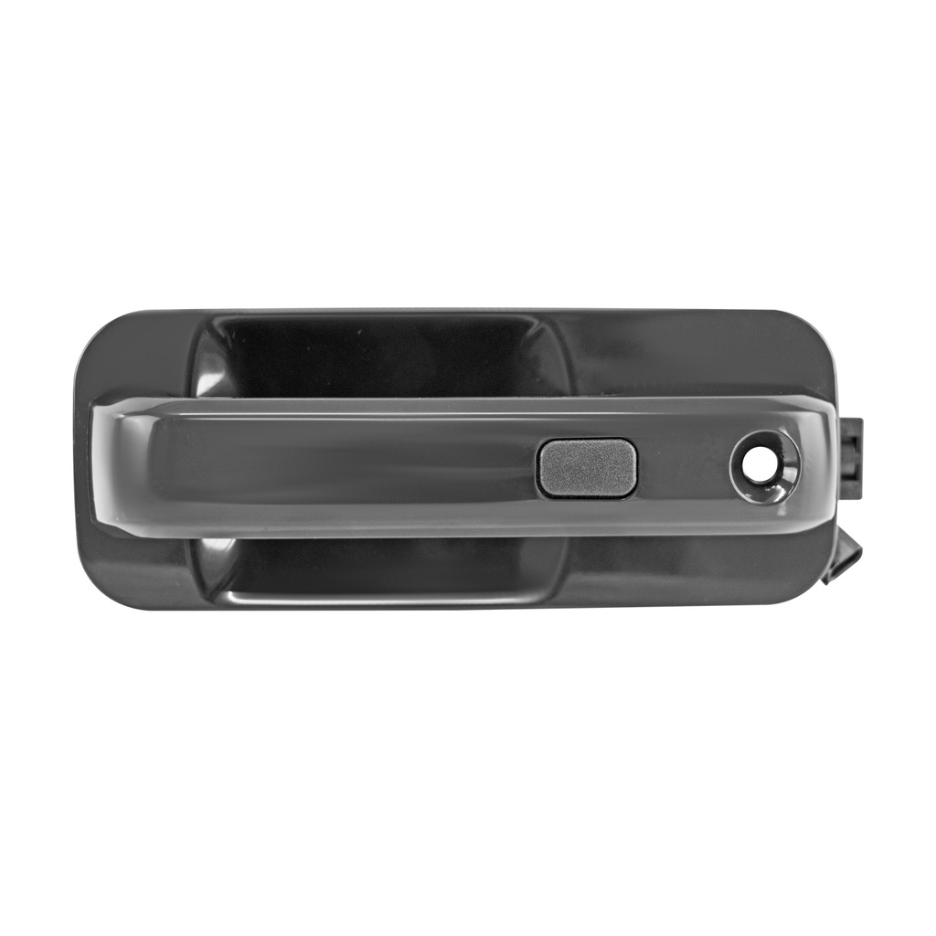 MANIJA EXTERIOR FD SUPER DUTY 17-20/LOBO/F-150/F-250/LOBO RAPTOR 15-20  CON HOYO PARA LLAVE CON SENSOR 4 PINS LISA NEGRA PLASTICO HUSHAN Izquierdo Delantera  