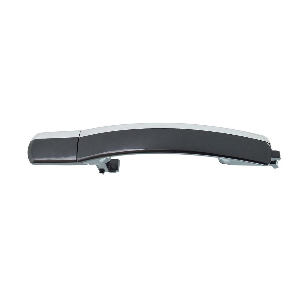 MANIJA EXTERIOR FD MONDEO 01-07  SIN HOYO PARA LLAVE LISA PARA PINTAR NEGRA/CROMO PLASTICO HUSHAN Derecho Delantera/Trasera  