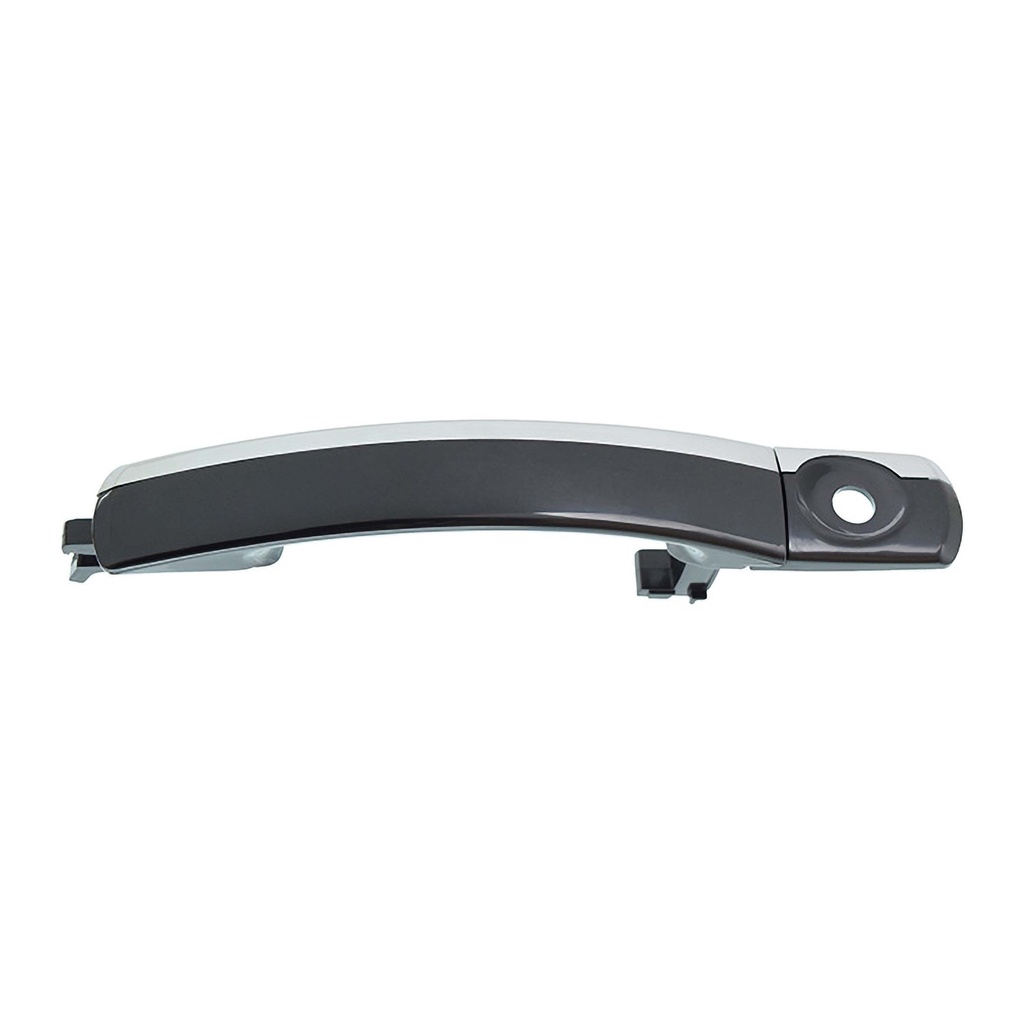 MANIJA EXTERIOR FD MONDEO 01-07  CON HOYO PARA LLAVE LISA PARA PINTAR NEGRA/CROMO PLASTICO HUSHAN Izquierdo Delantera  