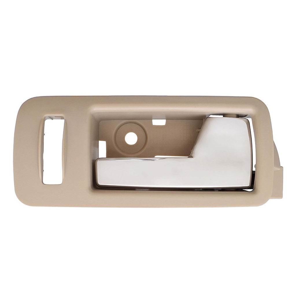 MANIJA INTERIOR FD MUSTANG 05-14  CON HOYO PARA SEGURO BEIGE/CROMADA PLASTICO HUSHAN Derecho Delantera  