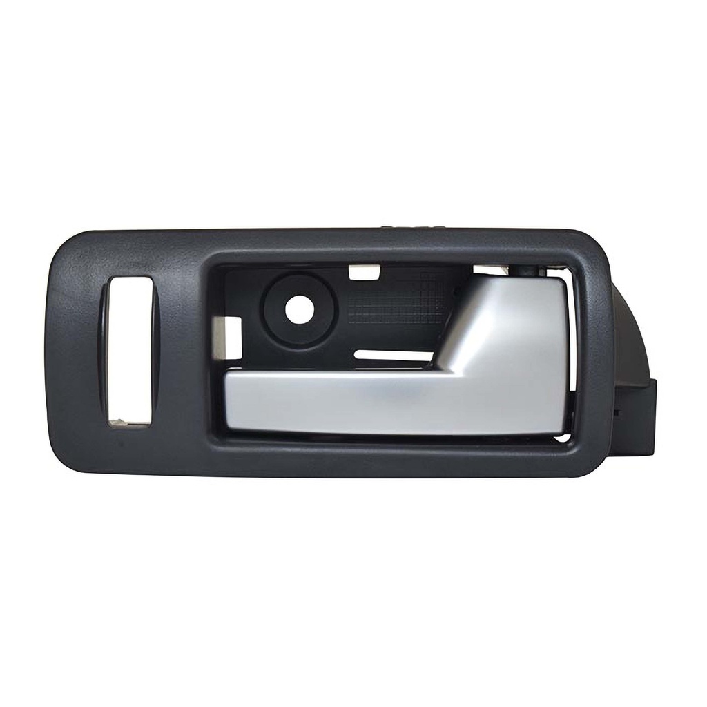 MANIJA INTERIOR FD MUSTANG 05-14  CON HOYO PARA SEGURO NEGRO/PLATA PLASTICO HUSHAN Izquierdo Delantera  