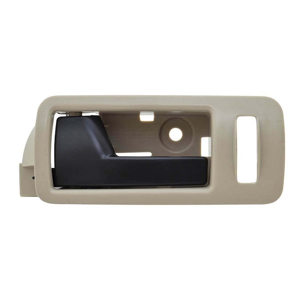 MANIJA INTERIOR FD MUSTANG 05-14  CON HOYO PARA SEGURO BEIGE/NEGRO PLASTICO HUSHAN Izquierdo Delantera  