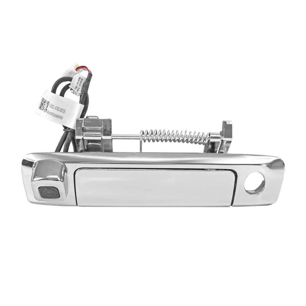 MANIJA DE TAPA FD RANGER 13-22  CON HOYO PARA LLAVE CON CAMARA INTEGRADA C/CABLEADO P/ADAPTAR 8MTS CROMADA PLASTICO HUSHAN    