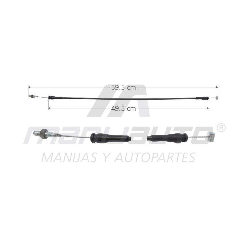 CHICOTE CERRADURA FD WINDSTAR 99-03  59.5CM   Puerta corrediza 