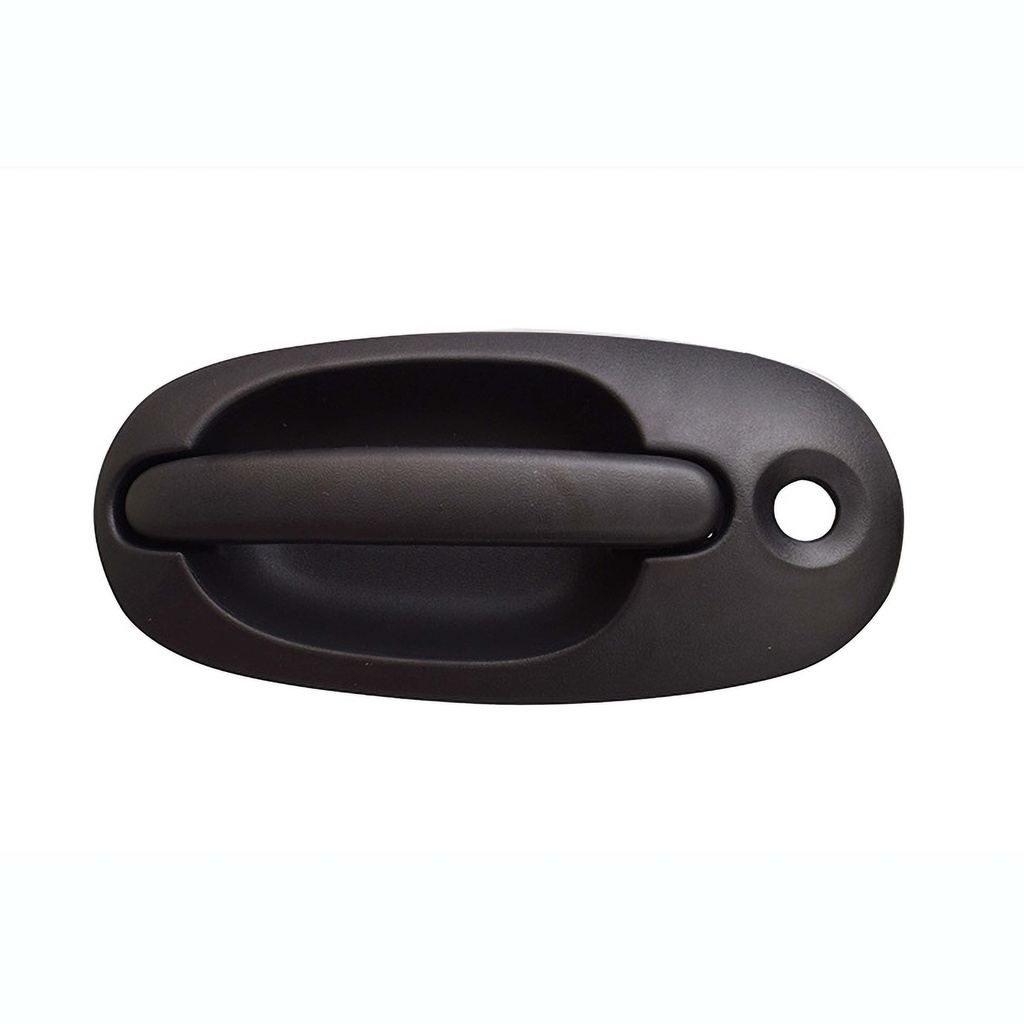 MANIJA EXTERIOR CR VOYAGER/TOWN & COUNTRY  DG CARAVAN 96-00  CON HOYO PARA LLAVE CORRUGADA NEGRA PLASTICO HUSHAN Izquierdo  Puerta corrediza 