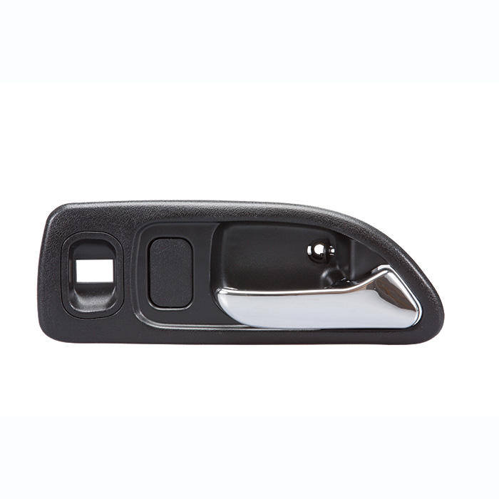 MANIJA INTERIOR HD ACCORD 4P SEDAN 94-97  CON HOYO PARA SEGURO Y CRISTAL NEGRA/CROMO PLASTICO HUSHAN Derecho Delantera  