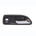 MANIJA INTERIOR HD ACCORD 4P SEDAN 94-97  CON HOYO PARA SEGURO Y CRISTAL NEGRA/CROMO PLASTICO HUSHAN Derecho Delantera  