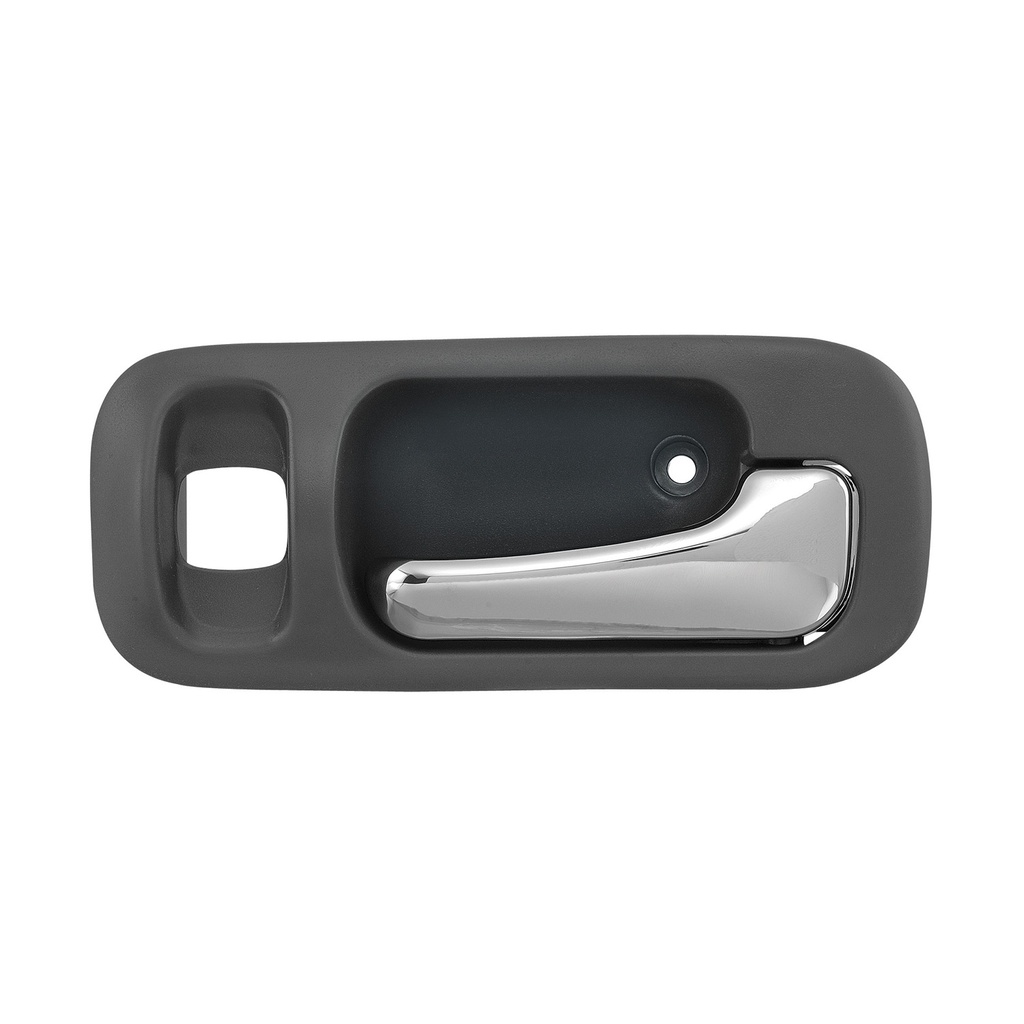 MANIJA INTERIOR HD CR-V 97-01/ODYSSEY 95-98  CON HOYO PARA SEGURO NEGRO PLASTICO HUSHAN Derecho Trasera  