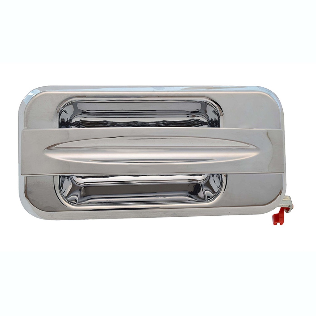 MANIJA EXTERIOR HM H2 SUT/SUV 03-09  SIN HOYO PARA LLAVE CROMADA PLASTICO HUSHAN Derecho Delantera  