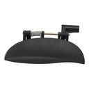 MANIJA EXTERIOR DG ATOS 00-12  CORRUGADA NEGRA PLASTICO HUSHAN Izquierdo Delantera  